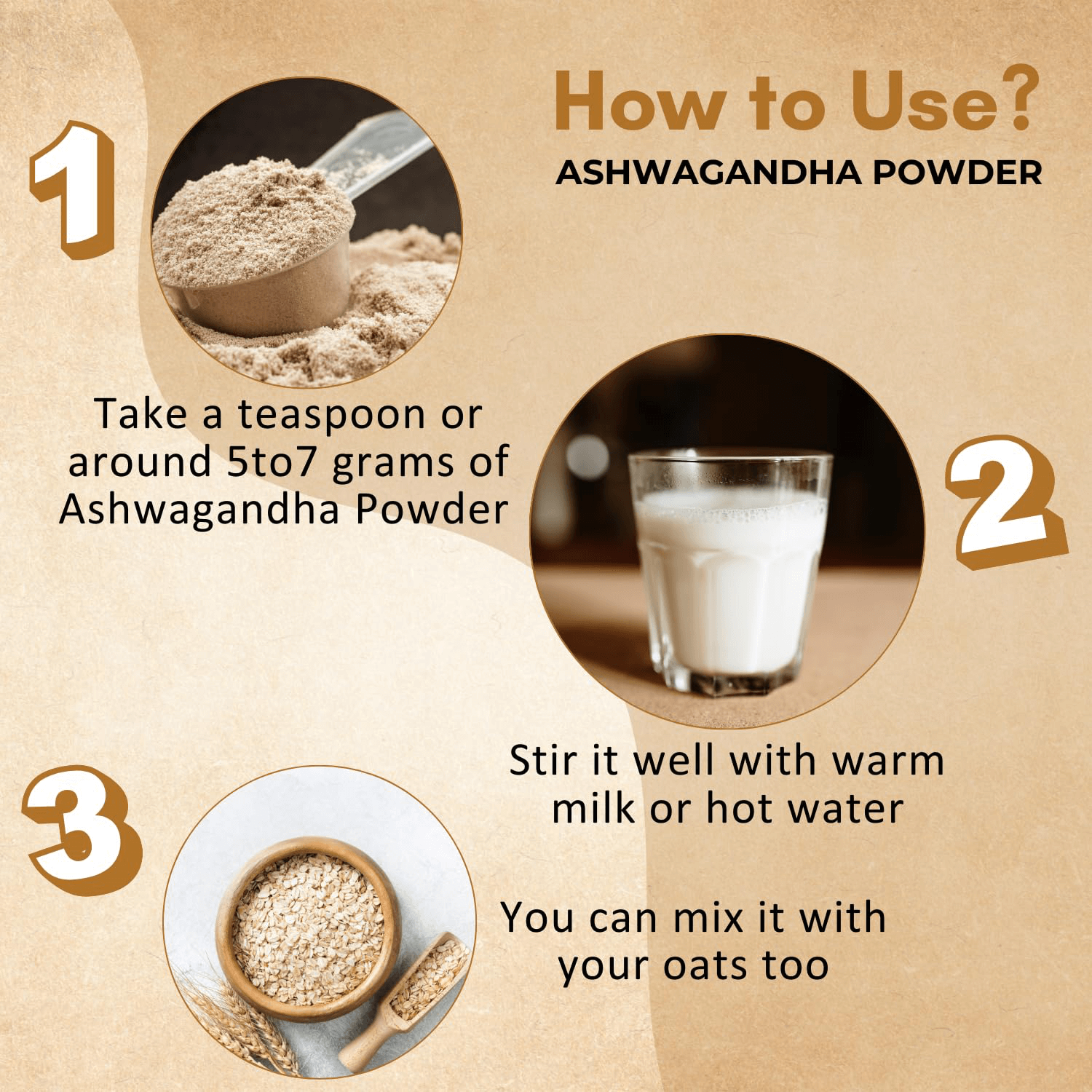 Vedahillz Ashwagandha Powder Made from Carefully Selected Ashwagandha Roots